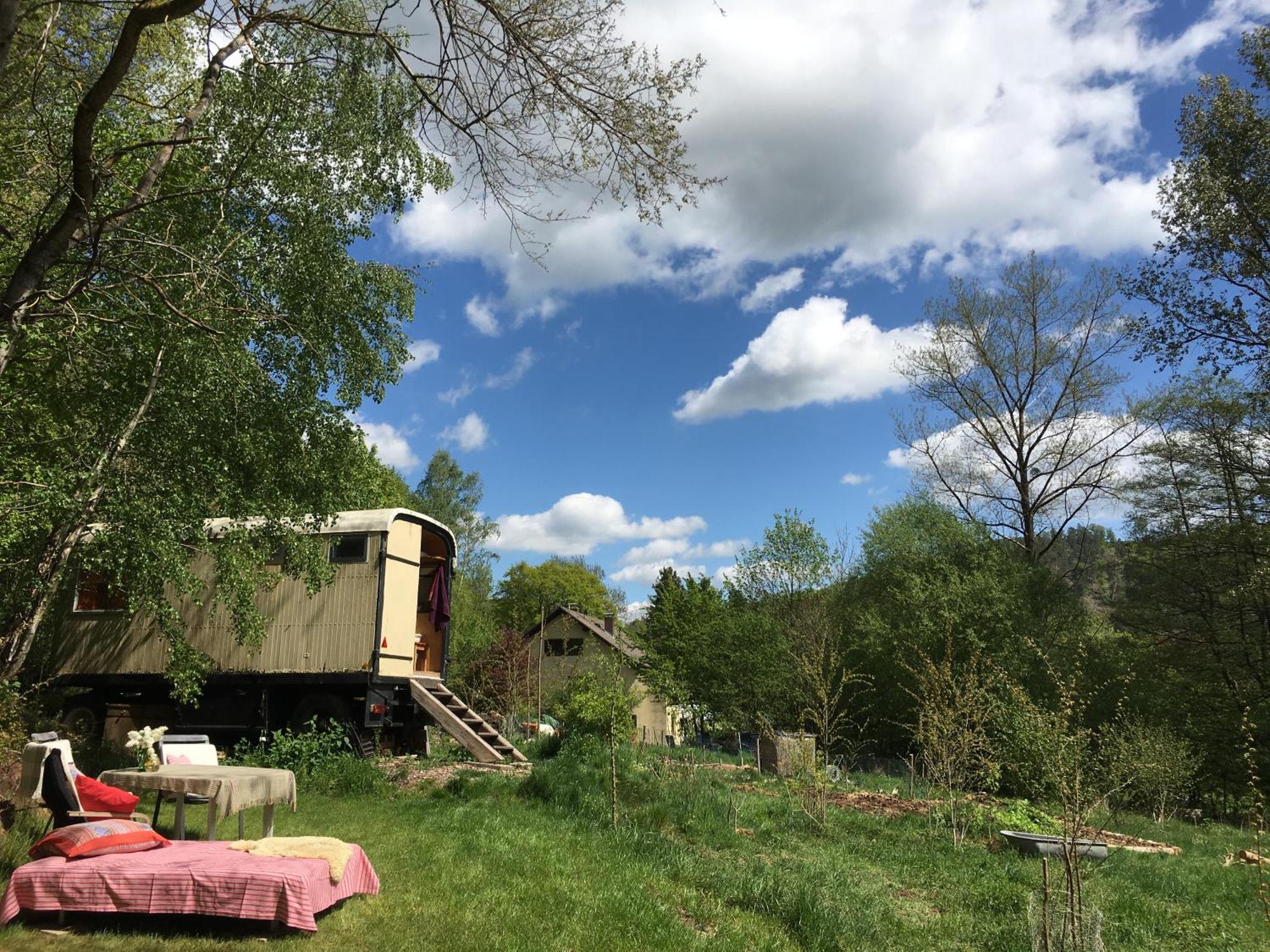 ויצנהאוזן Kuscheliger Zirkuswagen Im Wildgarten מראה חיצוני תמונה
